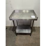 Stainless Steel Catering Table With 3 side Upstand & Lower Shelf