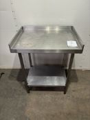 Stainless Steel Catering Table With 3 side Upstand & Lower Shelf