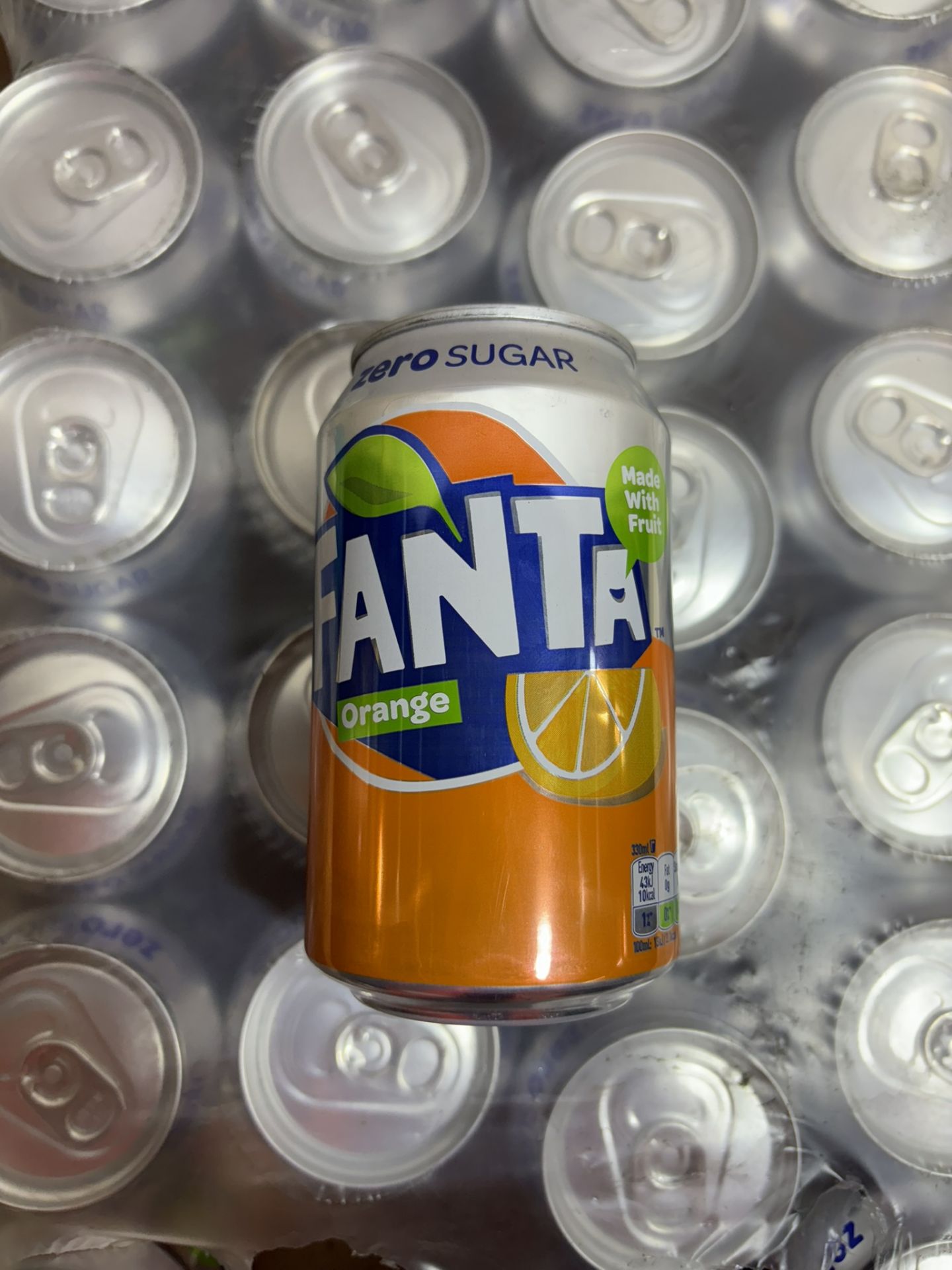 72 x Cans Of OUT OF DATE Fanta Orange Zero Sugar, 330ml - Image 2 of 4
