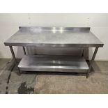 1500mm Stainless steel Commercial Catering Table With Bottom Shelf