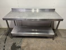 1500mm Stainless steel Commercial Catering Table With Bottom Shelf
