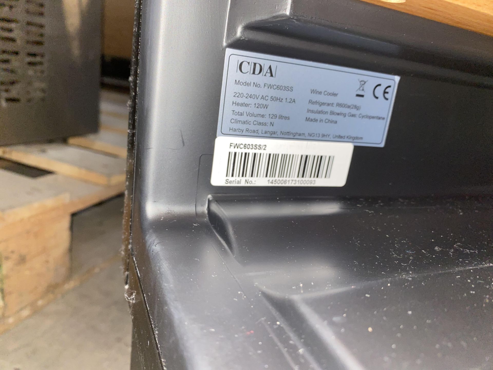 CDA FWC603SS Freestanding Under Counter Wine Cooler - Bild 10 aus 10