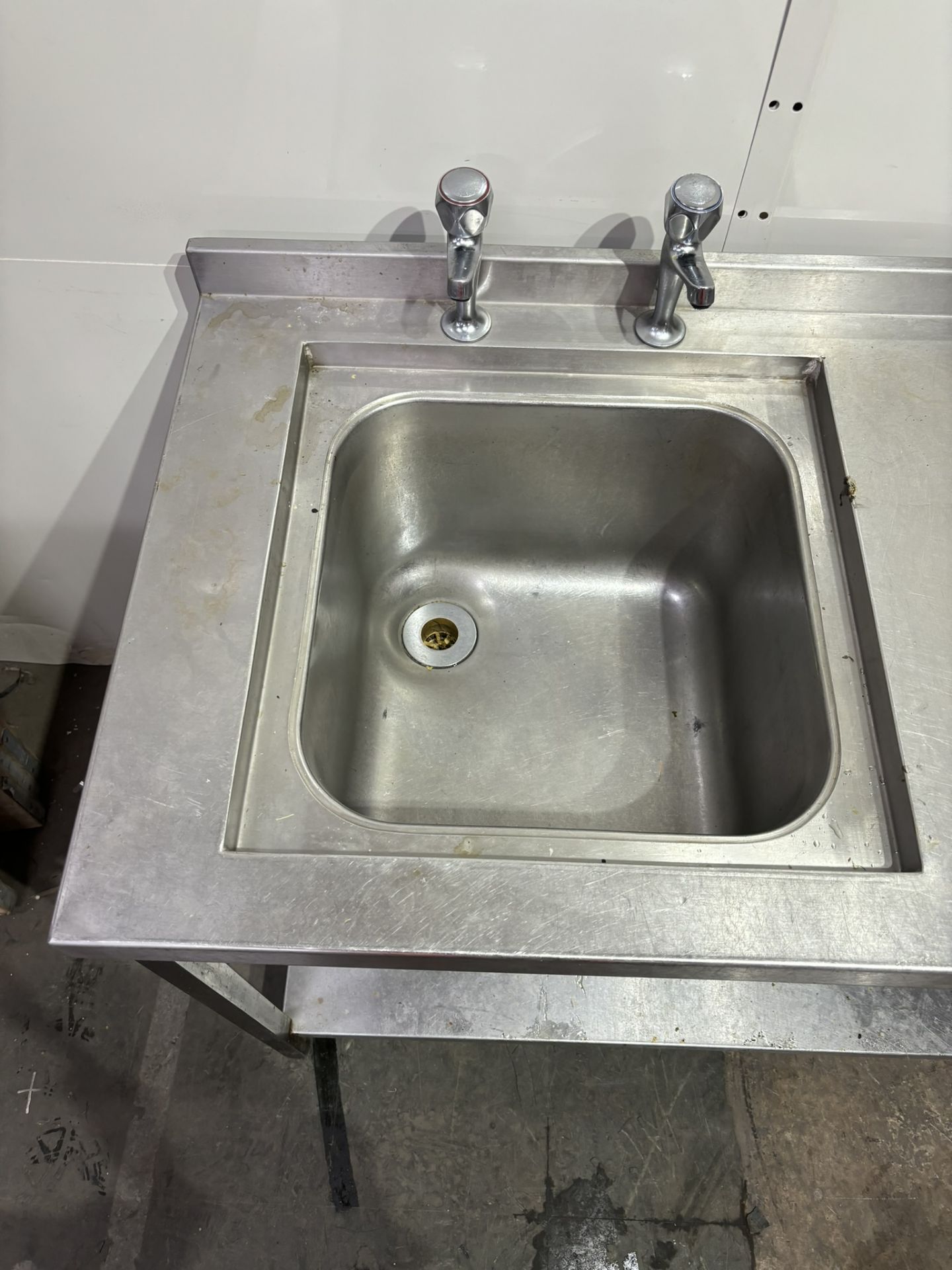 1800mm Stainless Steel Commercial Single Sink Catering Table - Bild 4 aus 8