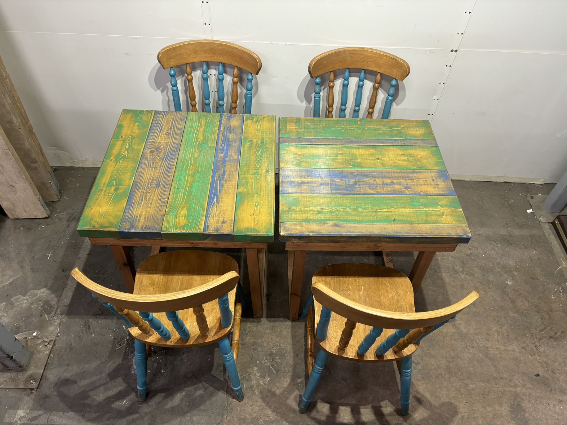Tables & Dining Chairs Set As Seen In Photos - Image 2 of 10