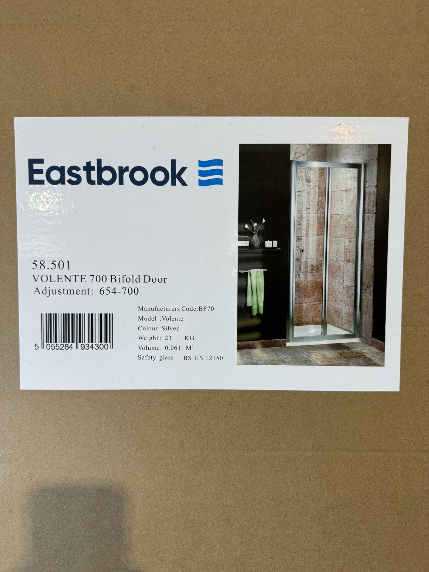 Eastbrook Volente 700 Bifold Shower Enclosure Door - Bild 2 aus 3