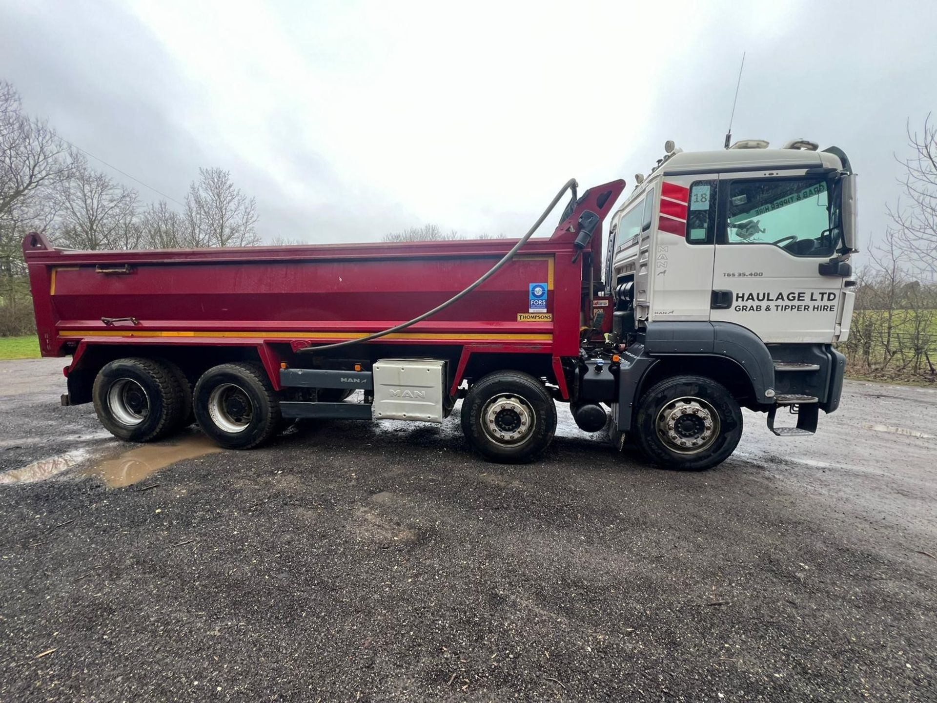 Man TGS 32T Tipper Truck | OW15 WPT | Mileage: 591,553.1 km - Image 4 of 12