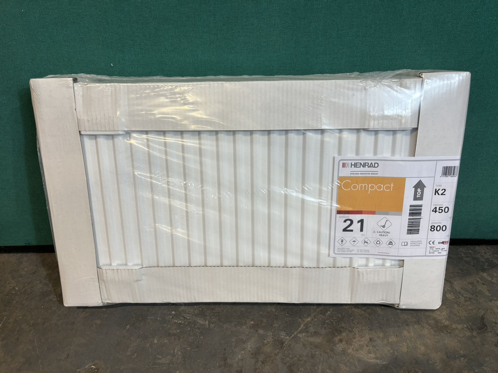 Henrad 450x800 Compact Type 22 Double Convector Radiator