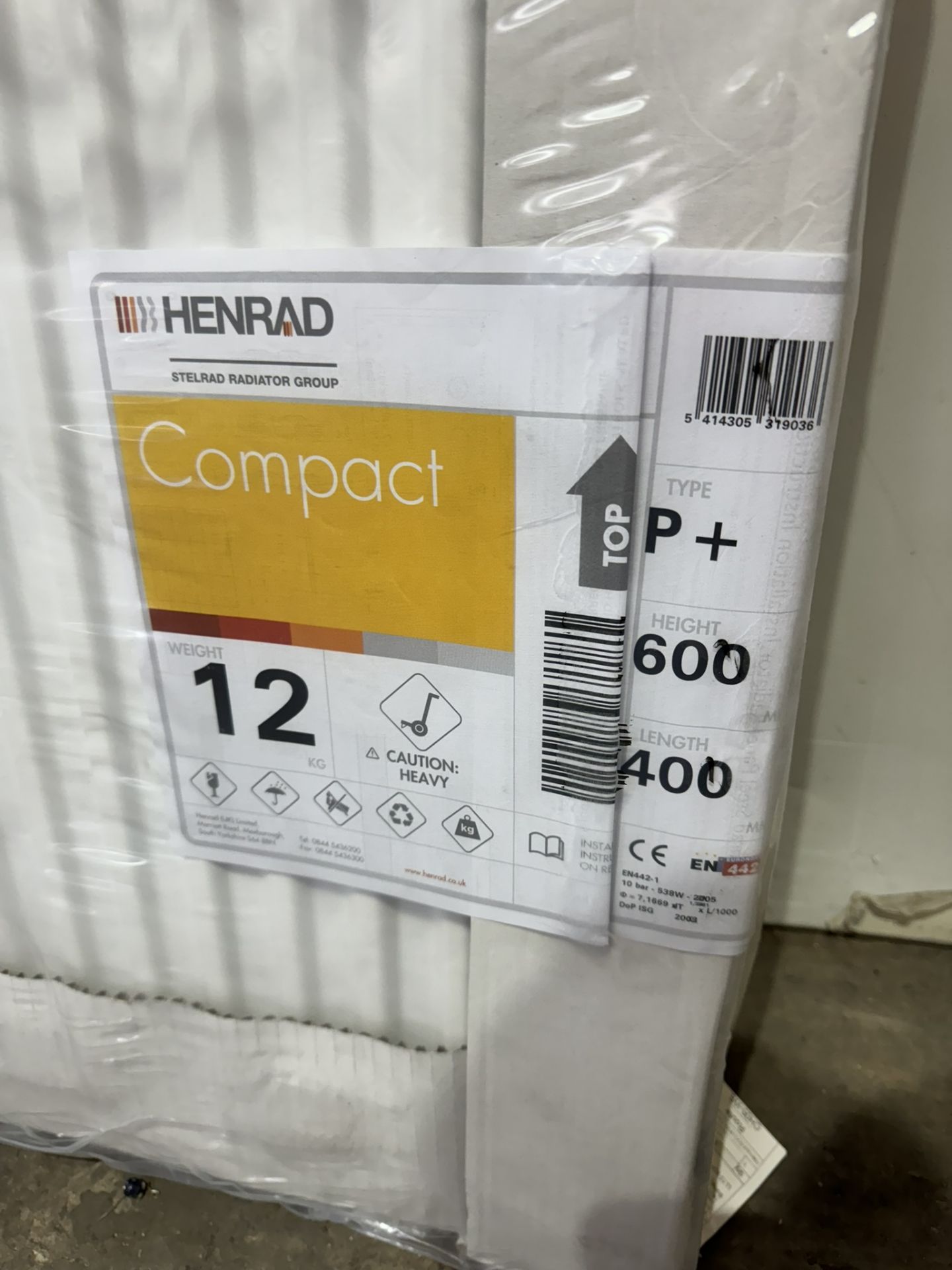 Henrad 600x400 Compact Type21 Double Panel Single Convector - Bild 2 aus 3