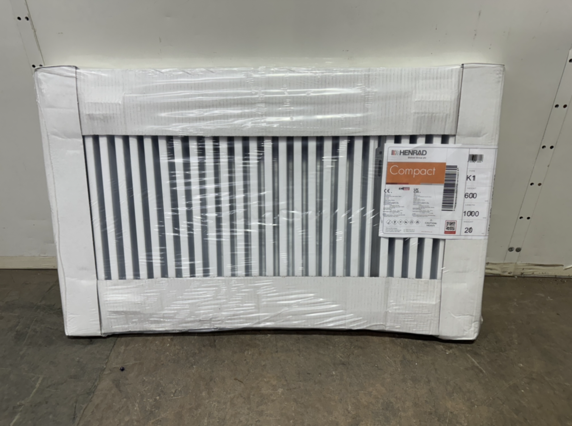 Henrad 600x1000 Compact Type K1 Single Convector Radiator