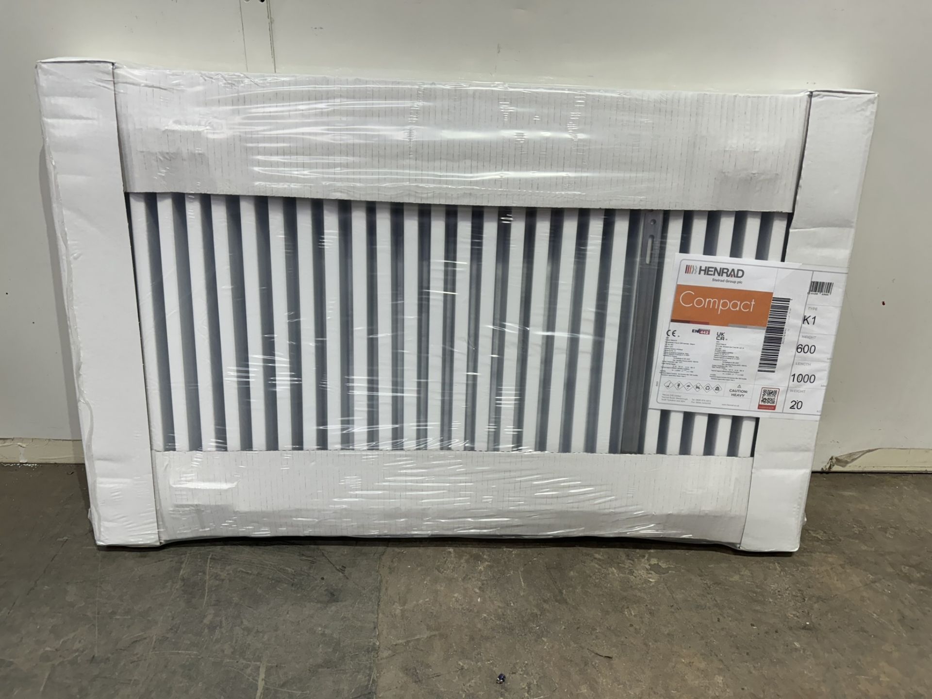 Henrad 600x1000 Compact Type K1 Single Convector Radiator