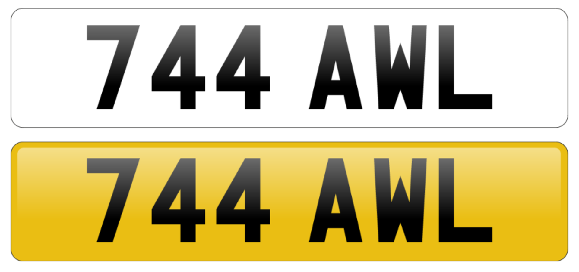 Private Reg: 744 AWL