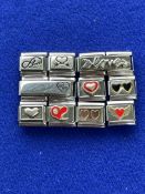 10 x Ex-Display Love Themed Classic Nomination Charms