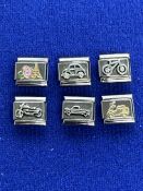 6 x Ex-Display Classic Travel Themed Nomination Charms