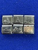 6 x Ex-Display Classic Travel Themed Nomination Charms