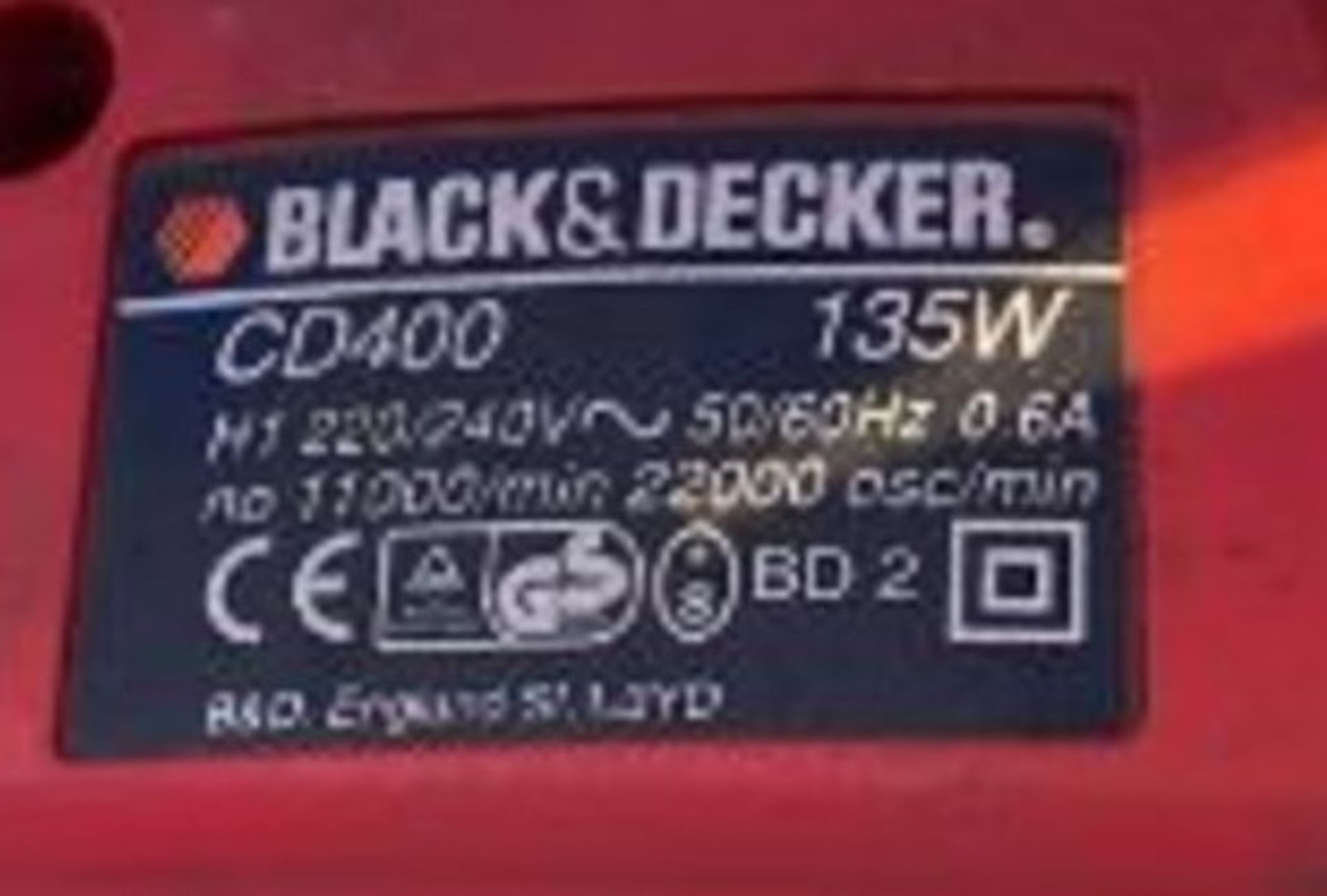 Black & Decker CD400 Orbital Sander - Image 6 of 6