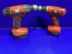 2 x Black & Decker Drills * Spares And Repairs*