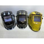 3 x Various Welding Masks - As Pictured