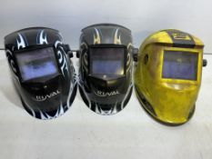 3 x Various Welding Masks - As Pictured