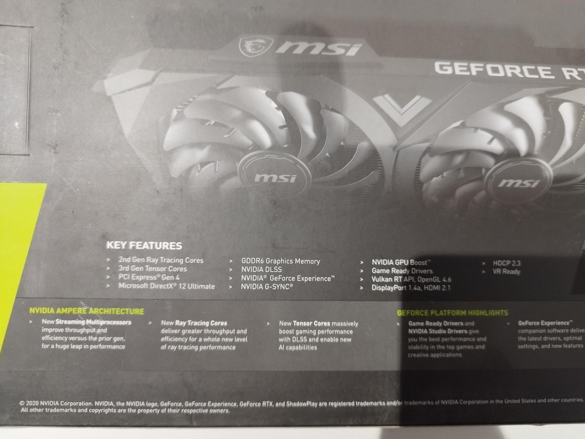 Nvidia GeForce RTX 3070 Graphics Card - Used - PLEASE SEE PHOTOS - Image 3 of 7