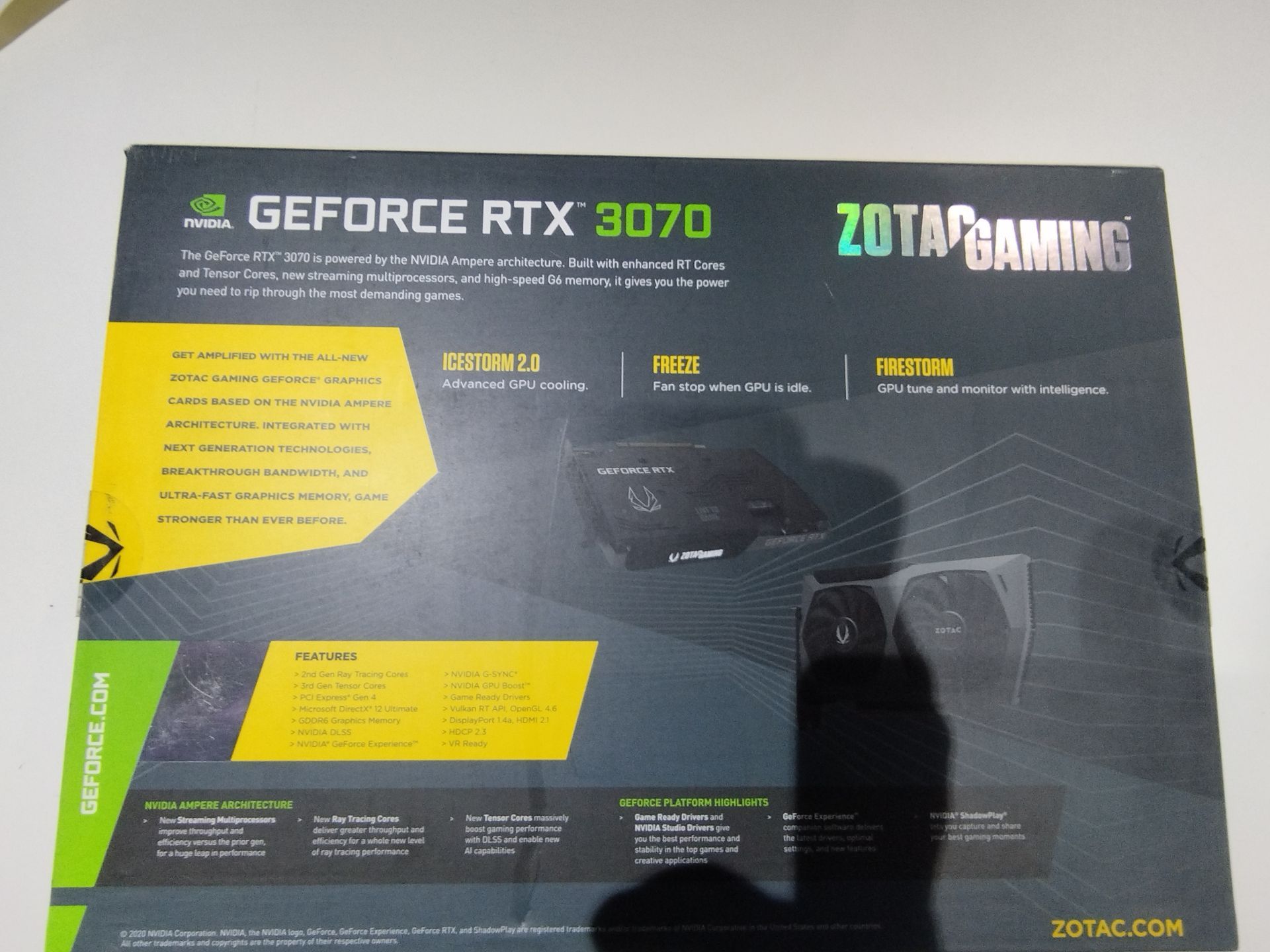 Nvidia GeForce RTX 3070 Graphics Card - Used - PLEASE SEE PHOTOS - Image 2 of 9
