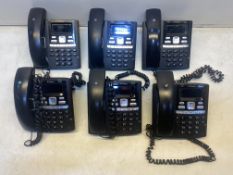 6 x BT Paragon 650 Corded Phones With Answer Machine