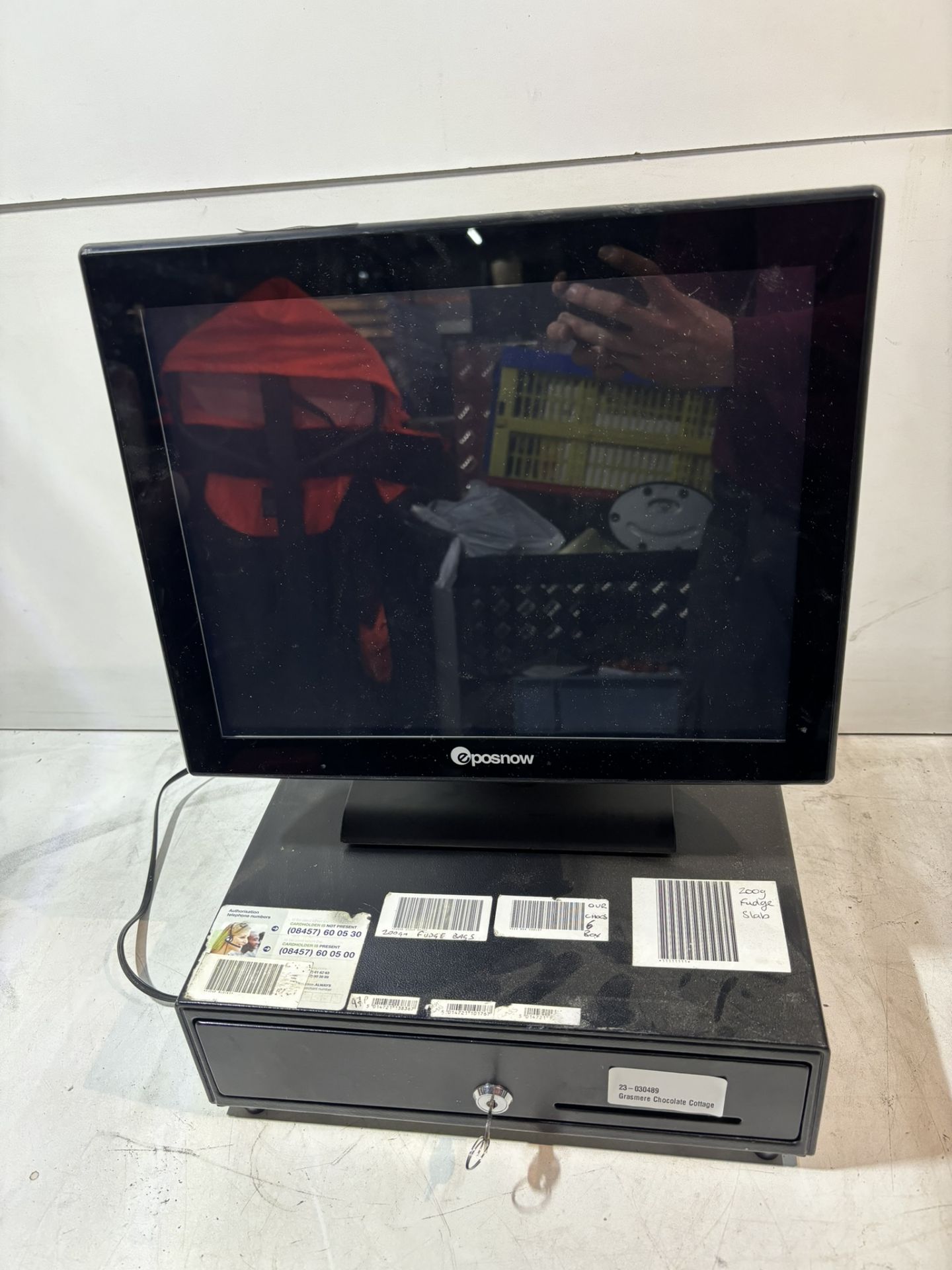 Eposnow EPOS System With Cash Drawer And Scanner As Seen In Photos