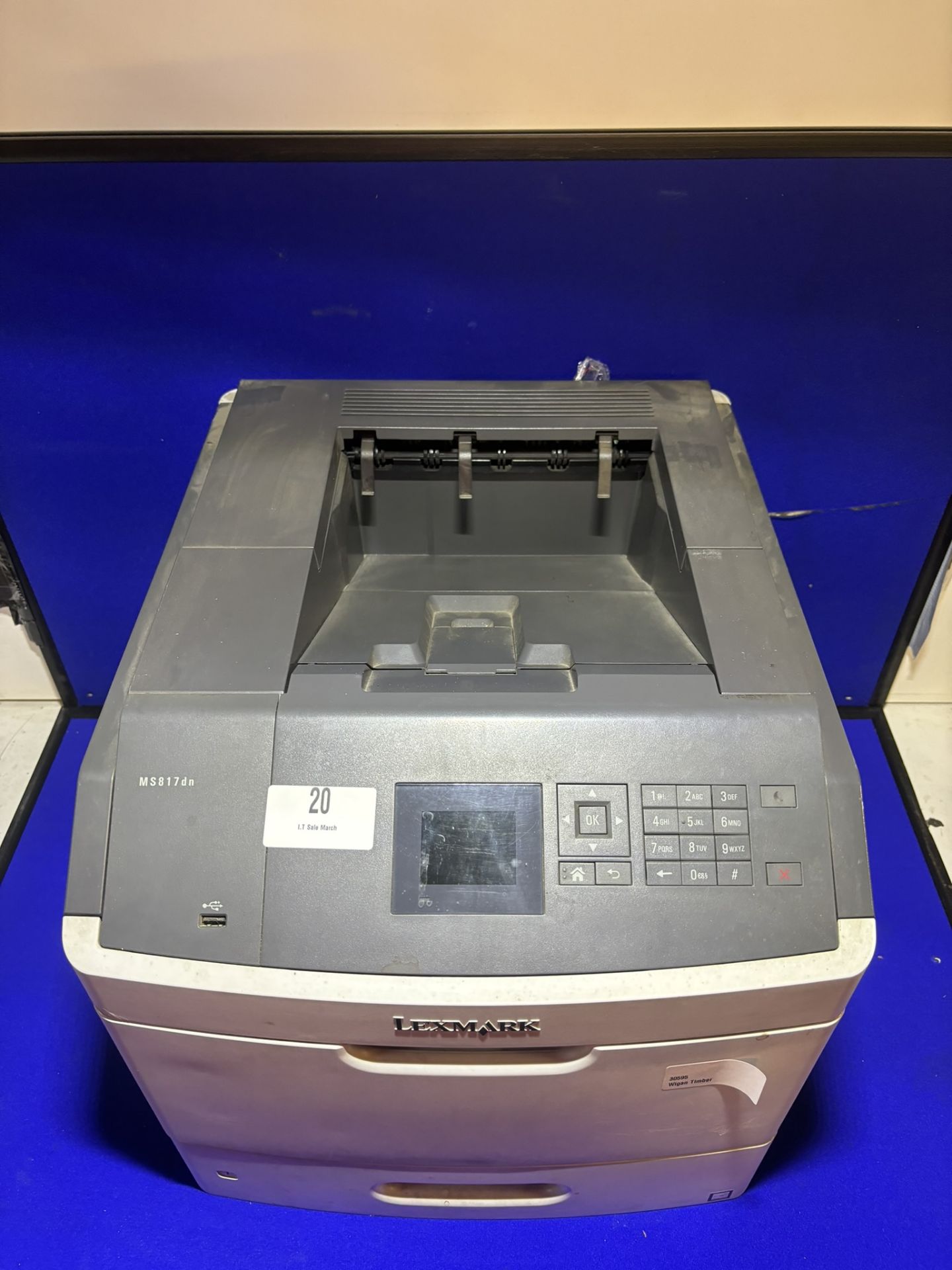 Lexmark MS817dn A4 Mono Laser Printer - Image 2 of 10
