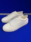 Humans Are Vain Low Top Leather Trainers - White - Size UK 8