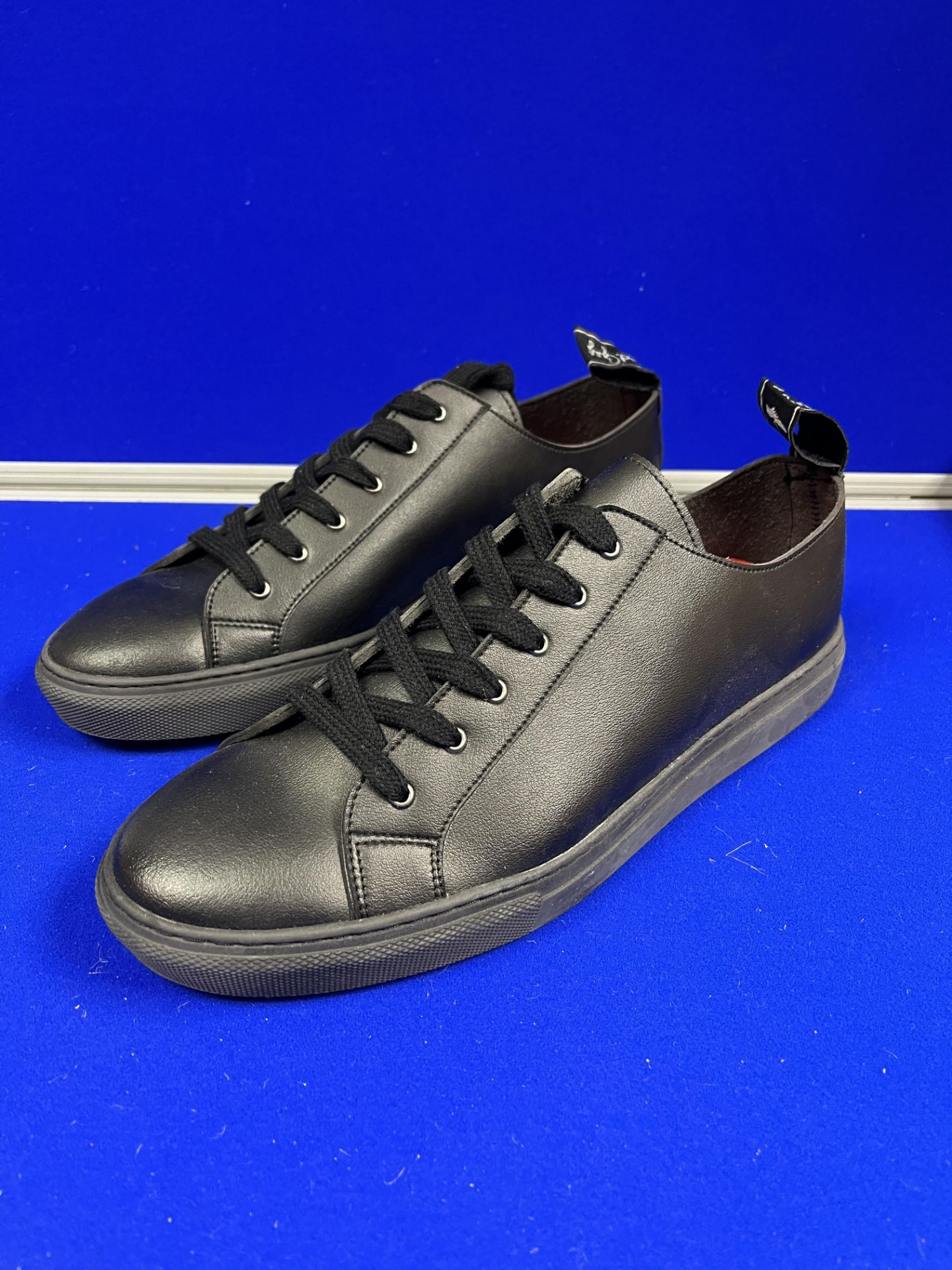 Good Guys Vegan Leather Trainers - Black - Size UK 11