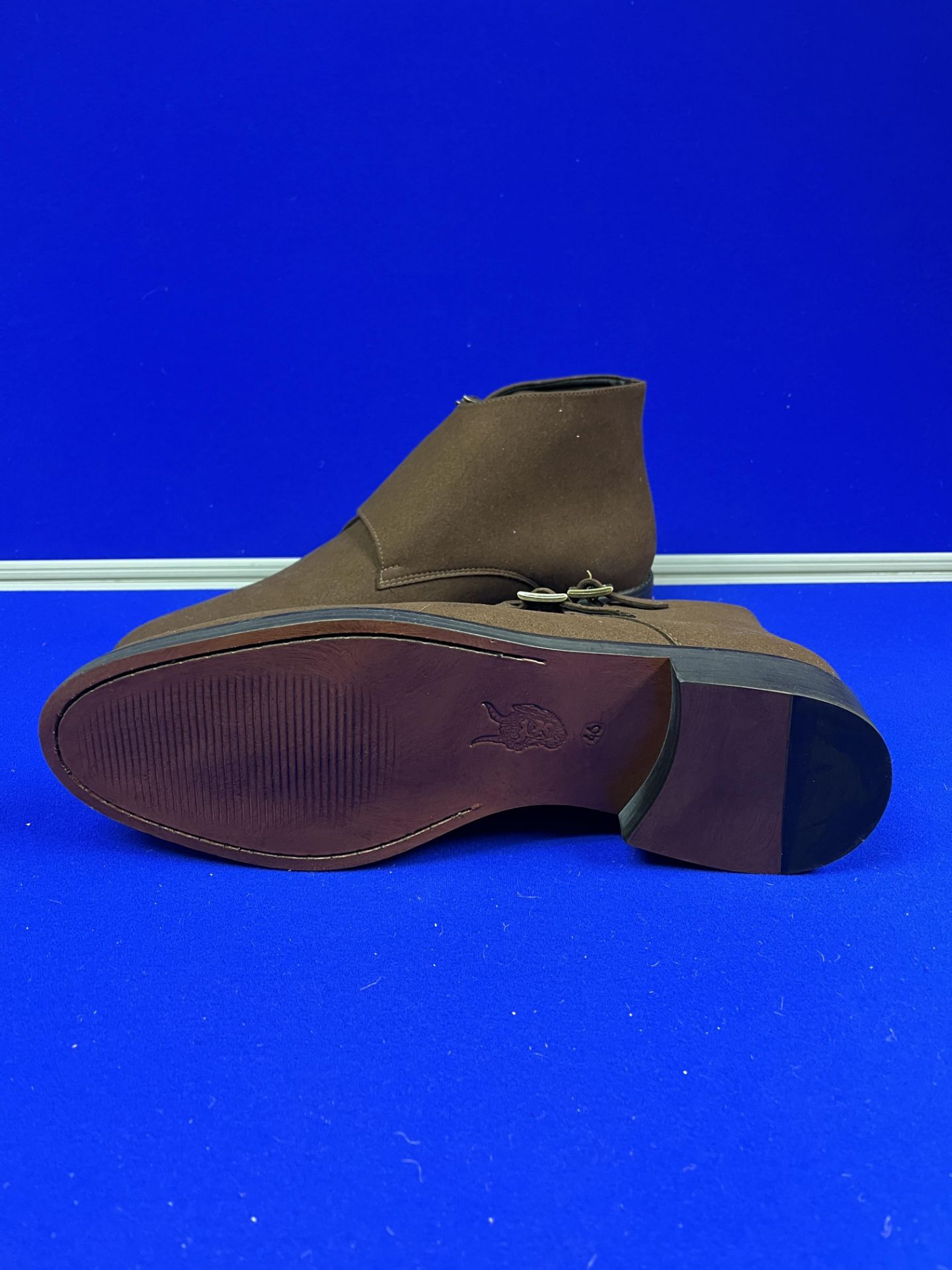 Brave Gentleman Brown Suede Chelsea Boots - Size UK 12 - Image 2 of 2