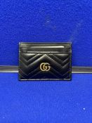 Gucci Double G Black Leather Card Holder