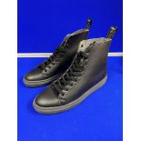 Good Guys Vegan Leather High Top Trainers - Black - Size UK 11