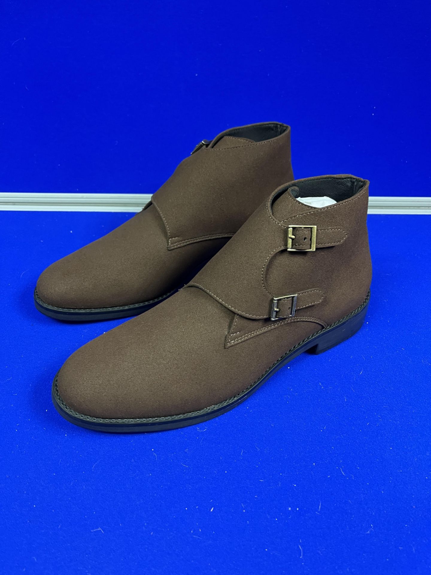 Brave Gentleman Brown Suede Chelsea Boots - Size UK 8