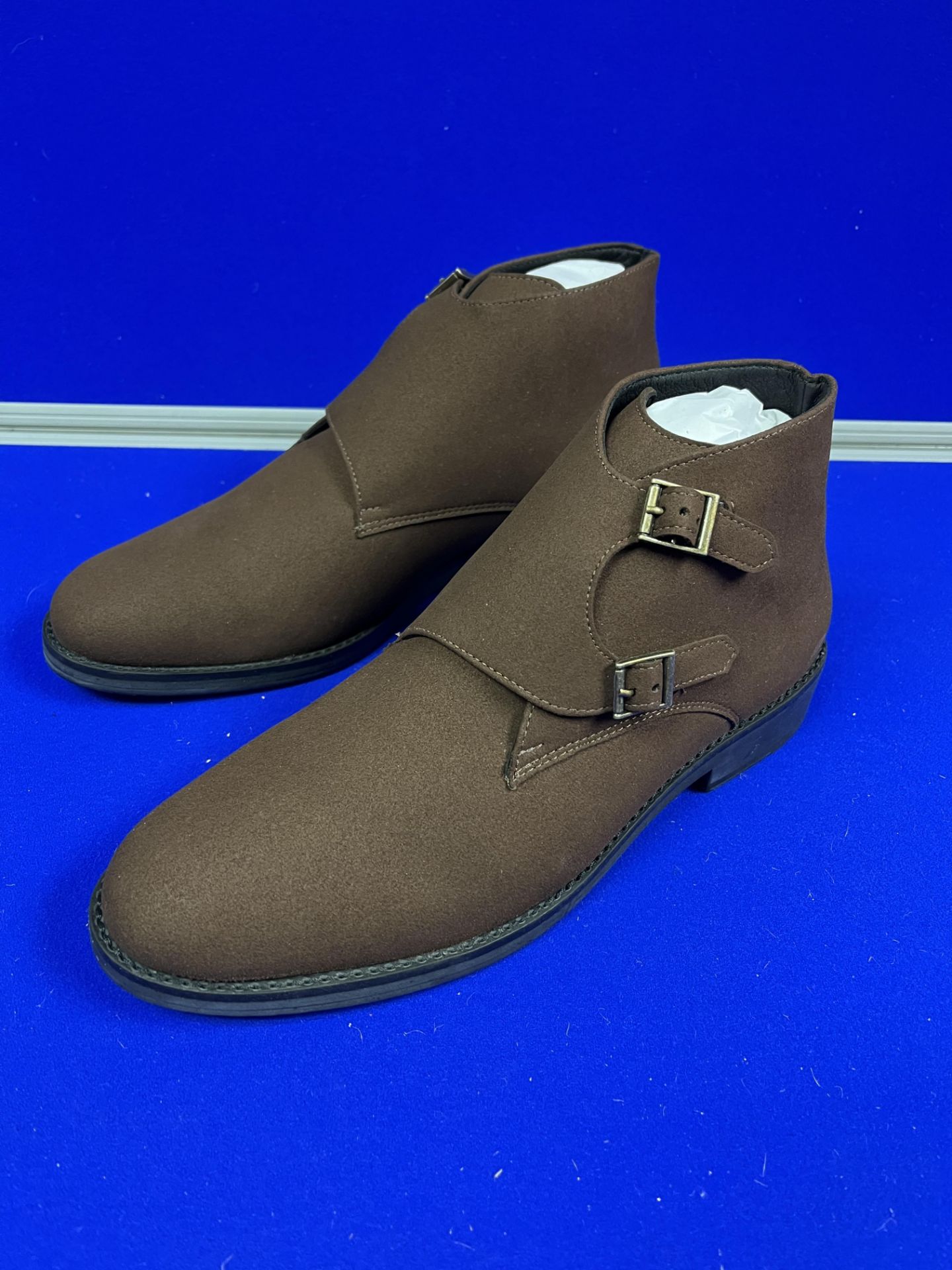 Brave Gentleman Brown Suede Chelsea Boots - Size UK 7