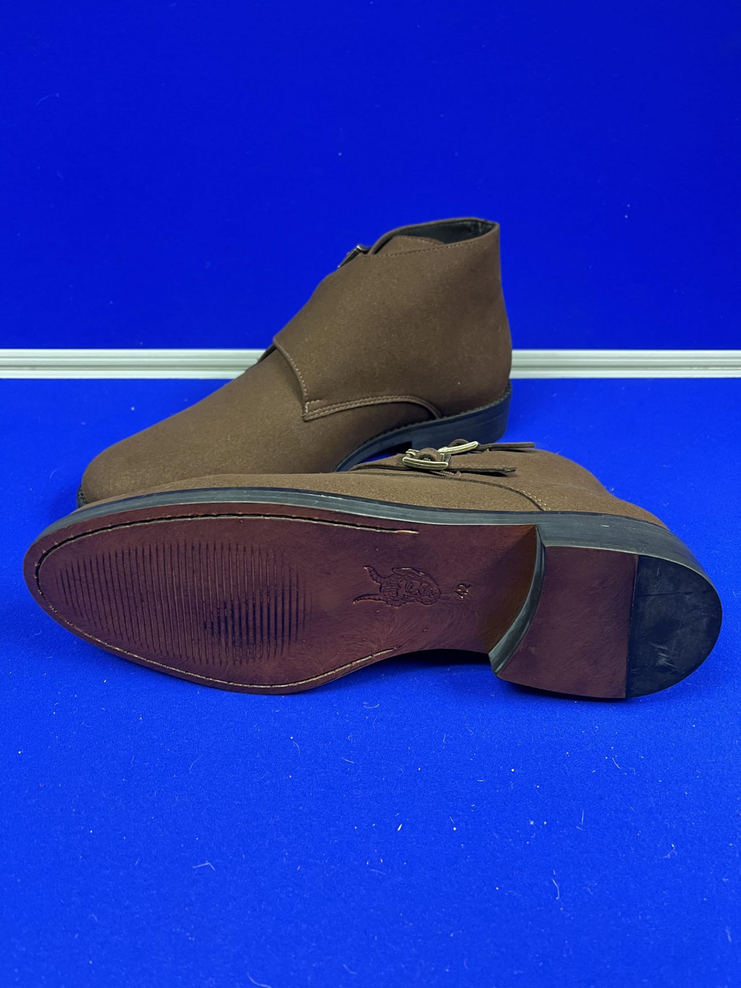 Brave Gentleman Brown Suede Chelsea Boots - Size UK 8 - Image 2 of 2
