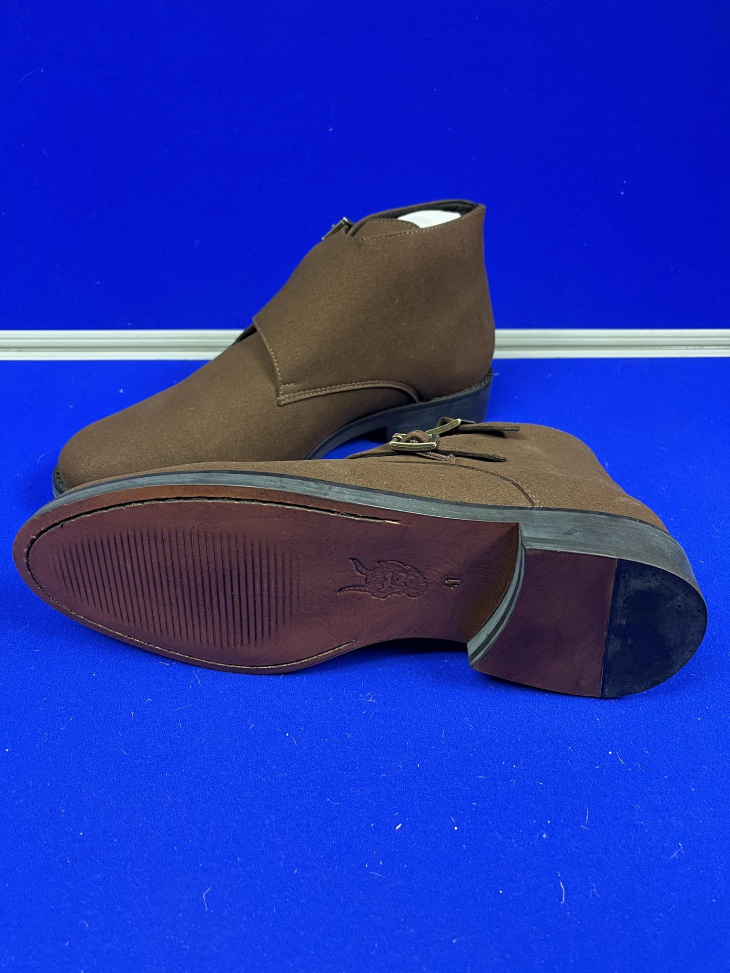 Brave Gentleman Brown Suede Chelsea Boots - Size UK 7 - Image 2 of 2