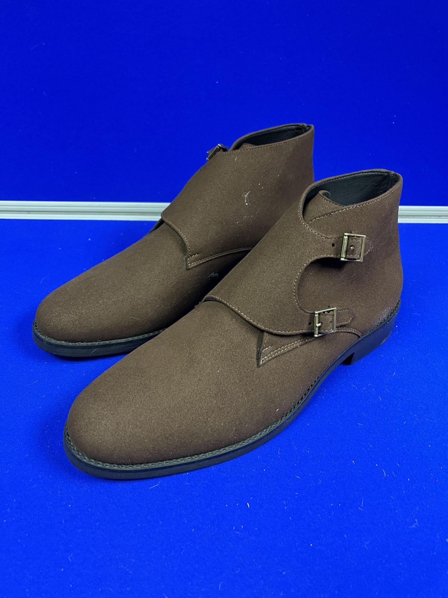 Brave Gentleman Brown Suede Chelsea Boots - Size UK 11