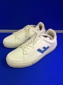 Flamingos Life Rancho V3 Vegan Suede Trainer - White/Blue - Size UK 11