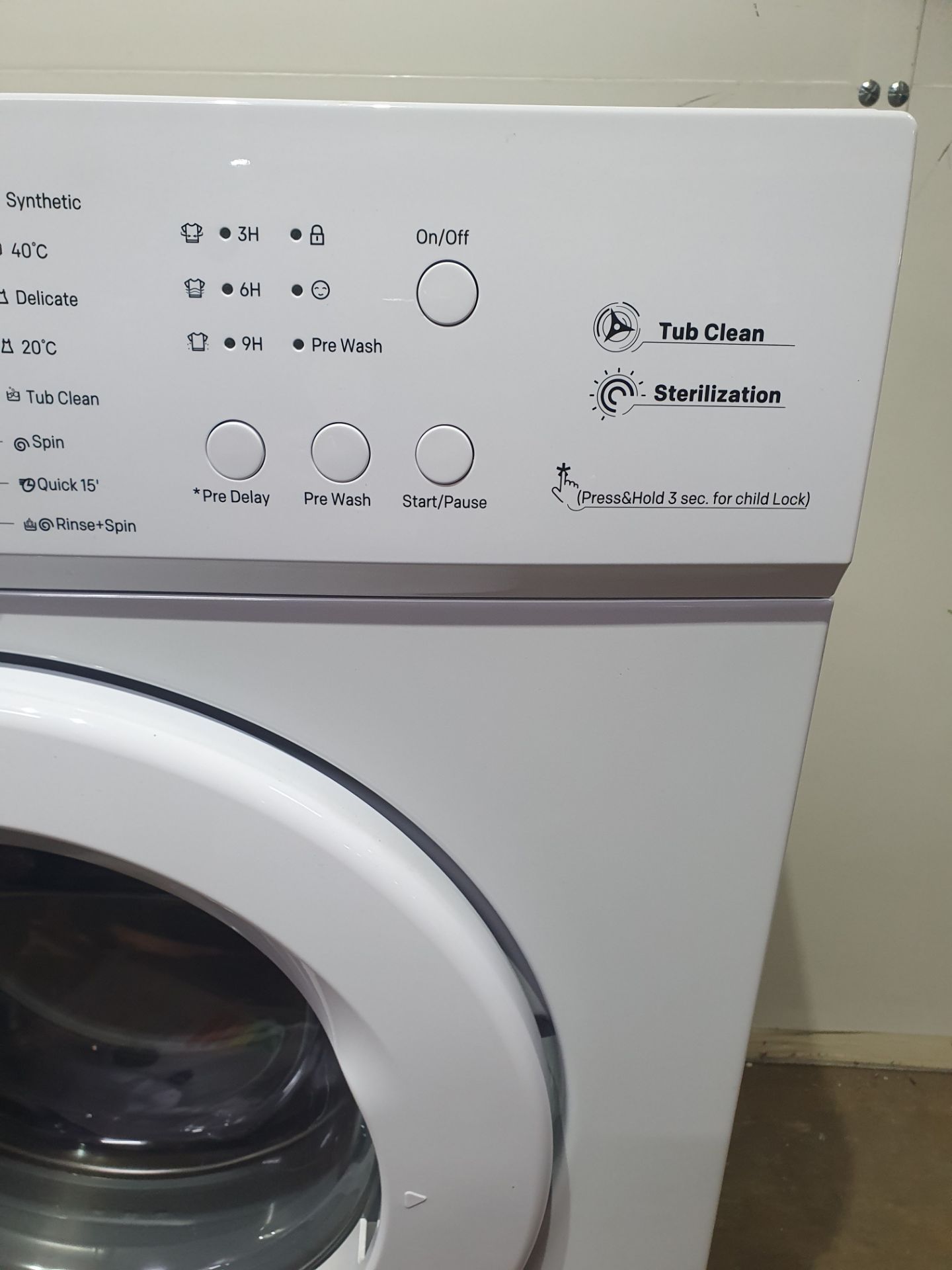Ex-Display SIA 6kg 1000RPM Washing Machine in White - SWM6100W - Bild 4 aus 7