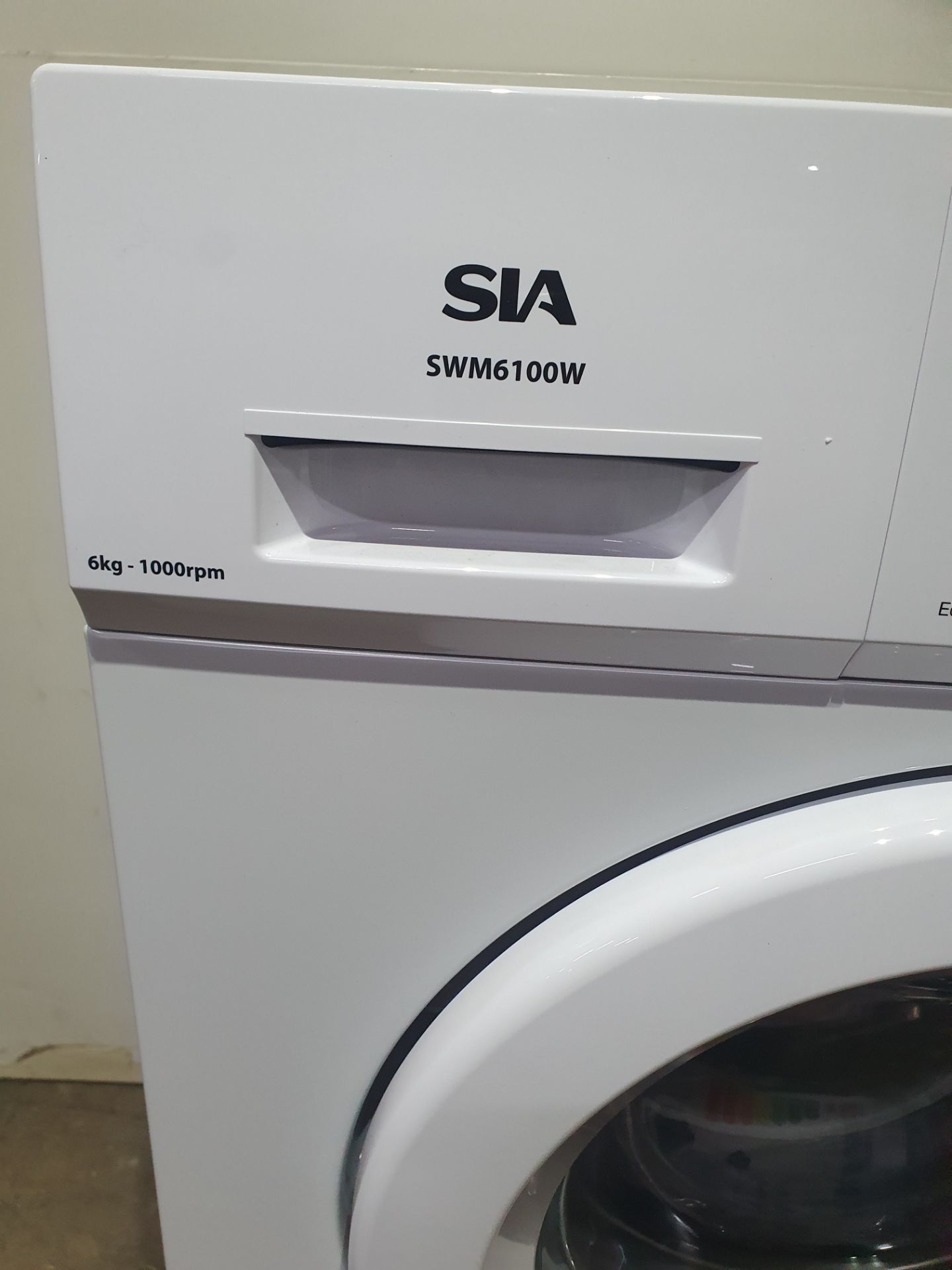 Ex-Display SIA 6kg 1000RPM Washing Machine in White - SWM6100W - Bild 2 aus 7