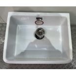 Ex-Display Unbranded White Bathroom Sink W/ Waste *Scratches See Pictures*