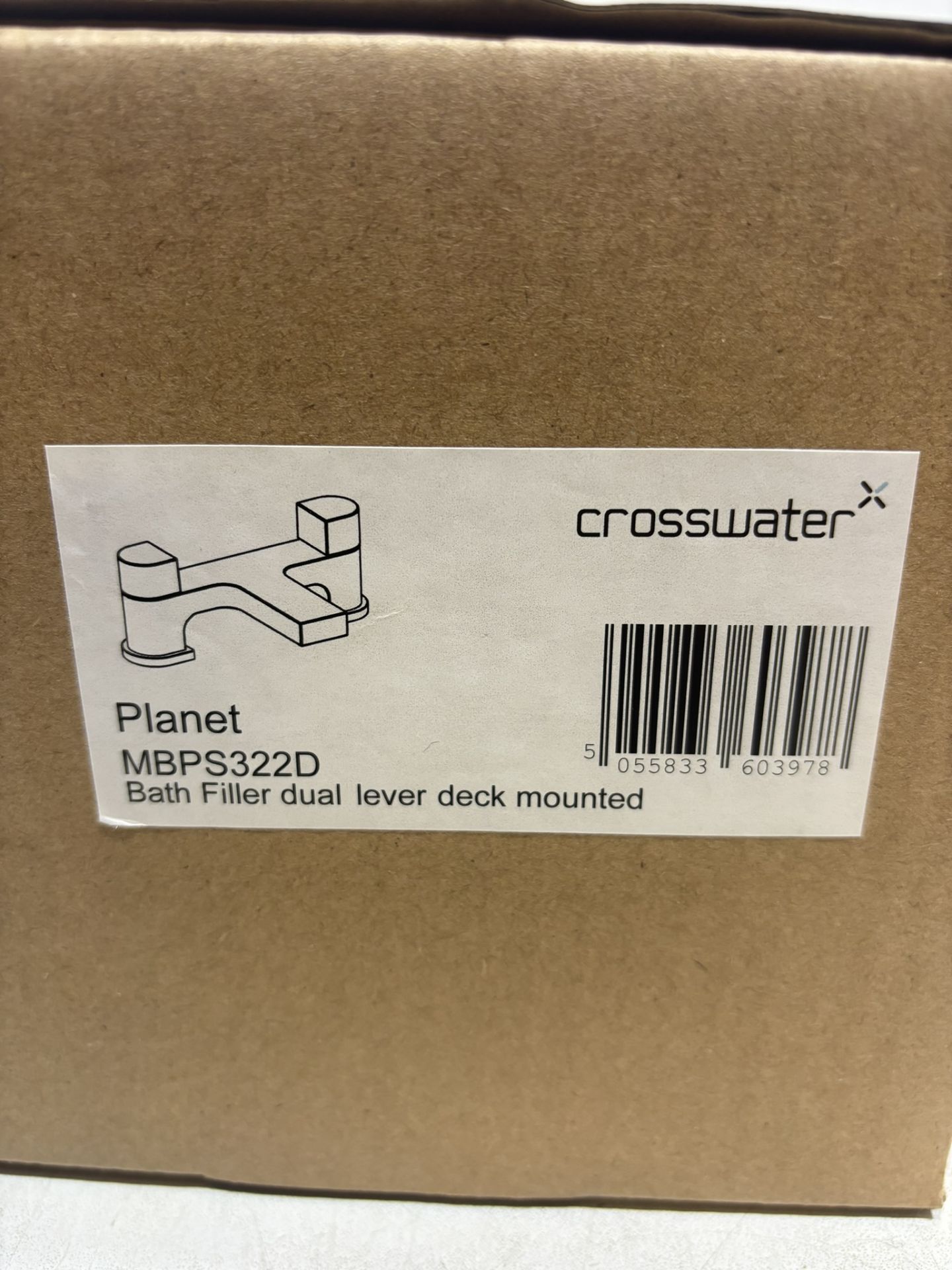 Crosswater Planet Bath Filler Dual Lever Deck Mounted - Bild 2 aus 3