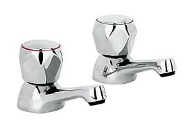 5 x Pro Tap Classic Basin Pillar Taps 298610CP Chrome Plated