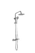 Aqualla ERSS-DS Round Stainless Steel Eco Drench Shower c/w Fast Fit Brackets