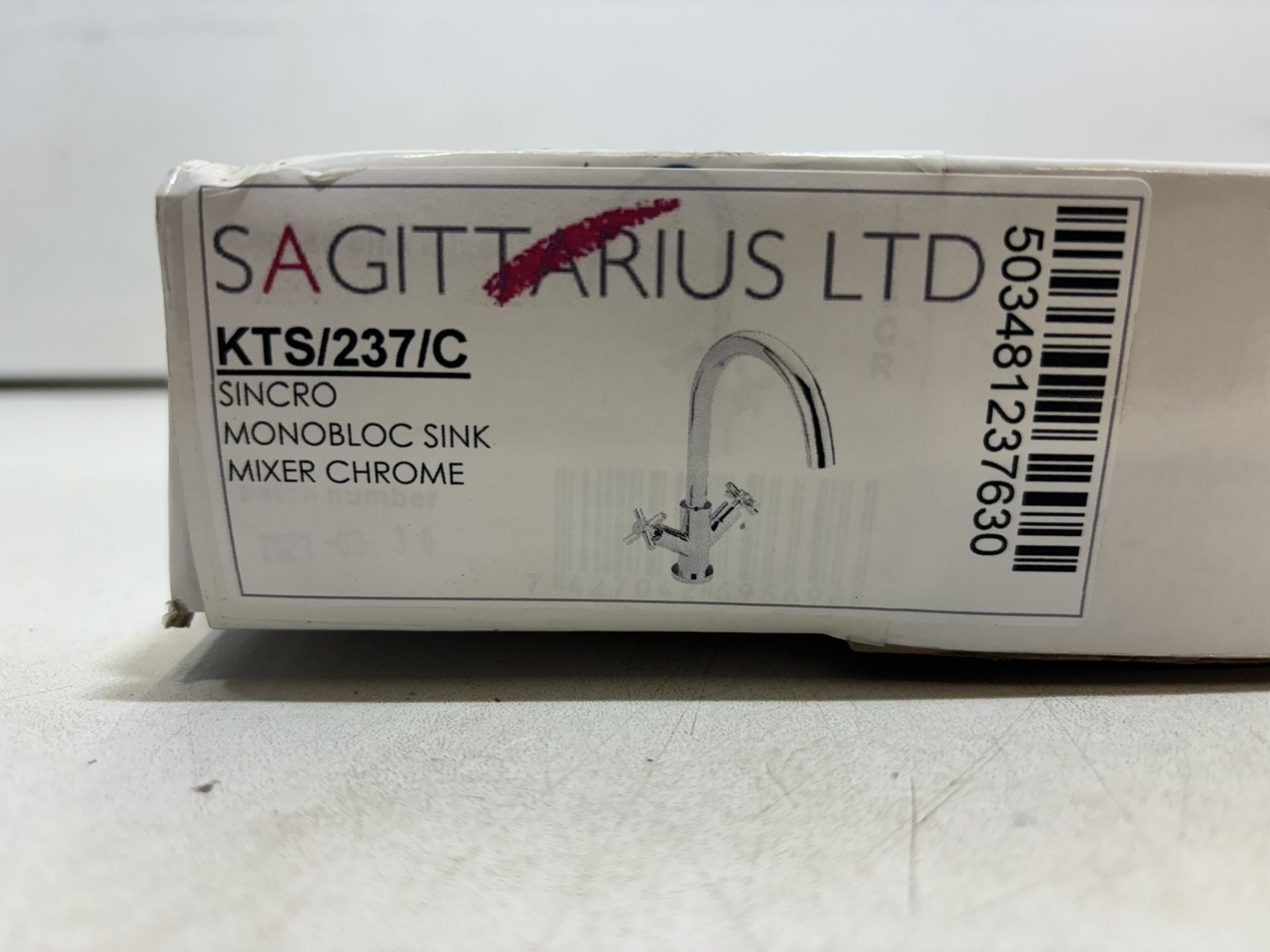 Sagittarius Ltd KTS/237/C Sincro Monobloc Sink Mixer Chrome - Bild 2 aus 4