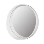Tema TTCFM60 Tuscany White Round Framed Shelf Mirror