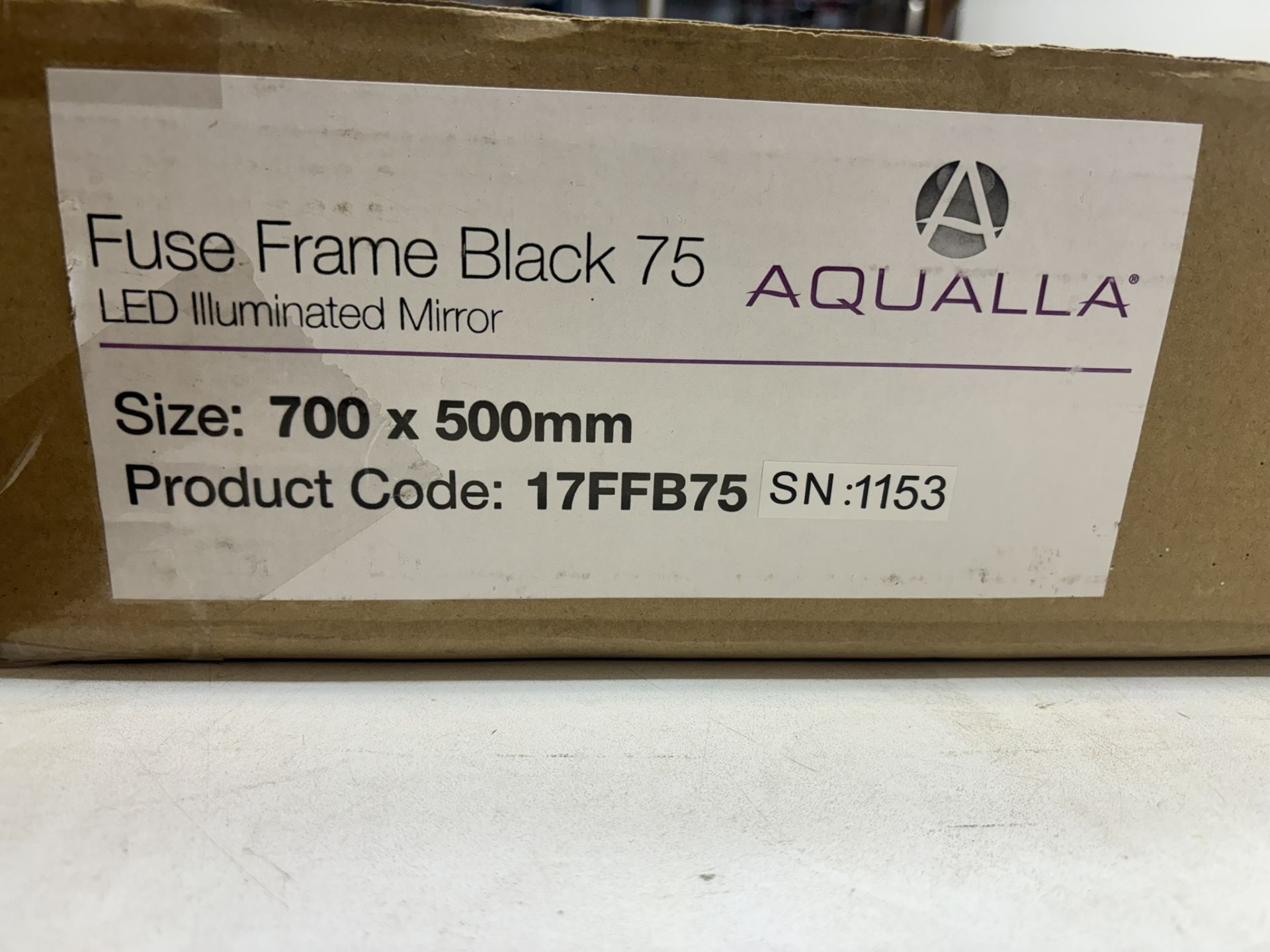 Aqualla 17FFB75 Fuse Frame Black 75 LED Illuminated Mirror - Image 4 of 4