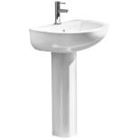 Arley 23702-D 545mm 1 Tap Hole Basin & Pedestal