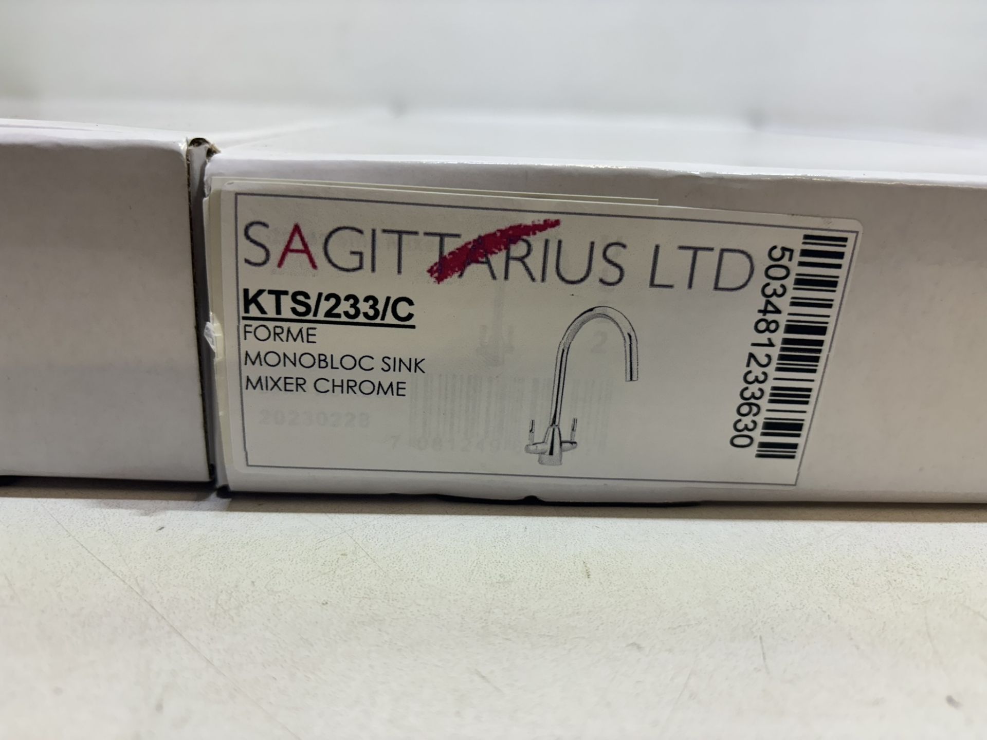 Sagittarius Ltd KTS/233/C Forme Monobloc Sink Mixer Chrome - Bild 2 aus 2