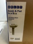 Arley 23702.2-D 545mm 2 Tap Hole Basin & Pedestal